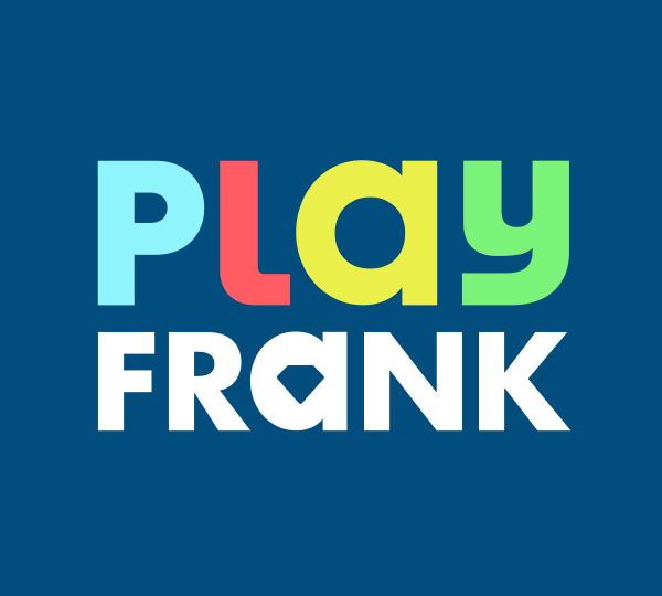 Play Frank casino blue background
