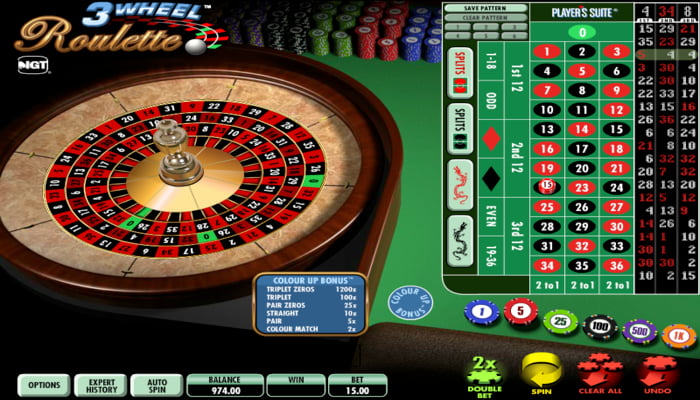 3 wheel roulette igt